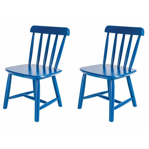 Kit 2 Cadeiras Infantis Mariah Azul