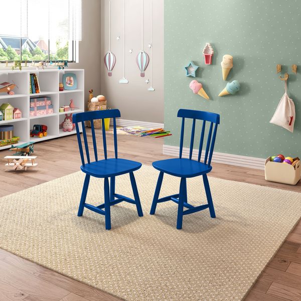 Kit 2 Cadeiras Infantis Mariah Casatema Azul