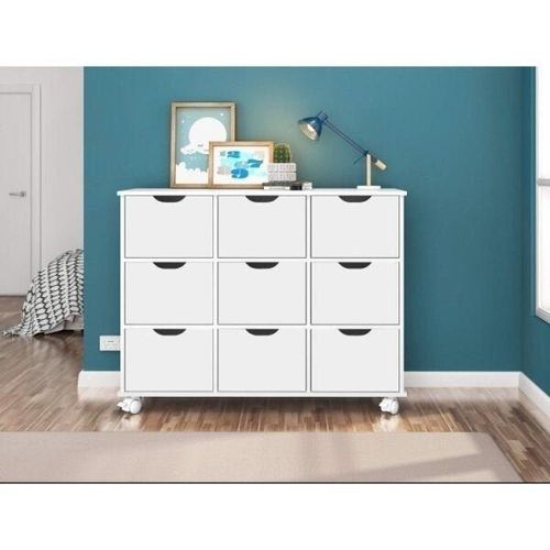 Nicho Organizador com 9 Gavetas Branco