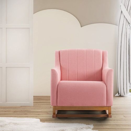 Poltrona de Balanço e Amamentação Mel/Rosa Mel/Rosa