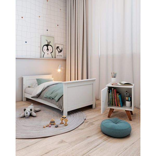 Cama Infantil de Madeira Maciça Nest Yescasa Branco