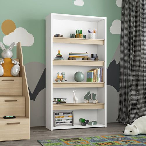 Estante Maitê 4 Prateleiras 5 Nichos em Estrutura de 25mm Branco