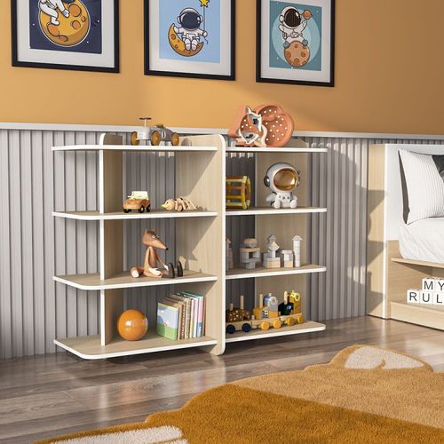 Estante Montessoriana Ravi Cantos Arredondados com Certificação Fsc® Legno Salinas