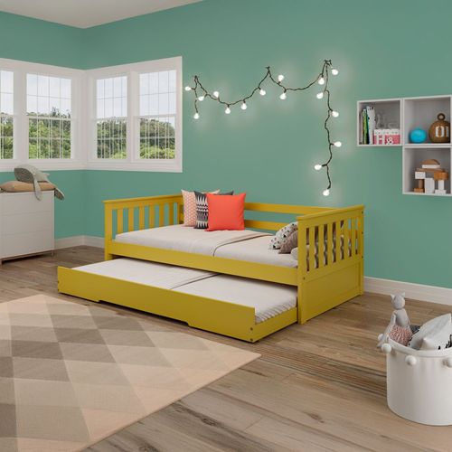 Bicama em Madeira Maciça/MDF Mission Amarelo