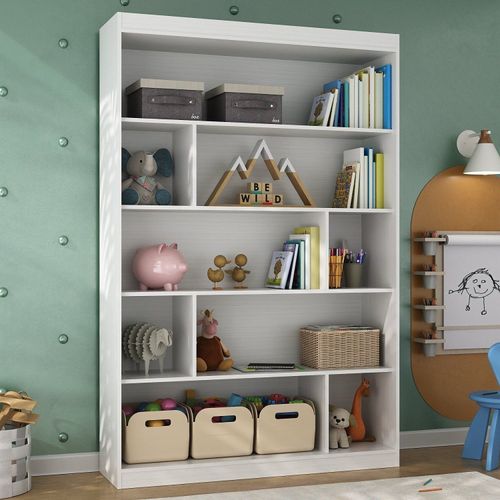 Nicho Infantil Organizador 4 Prateleiras Anni Yescasa Branco