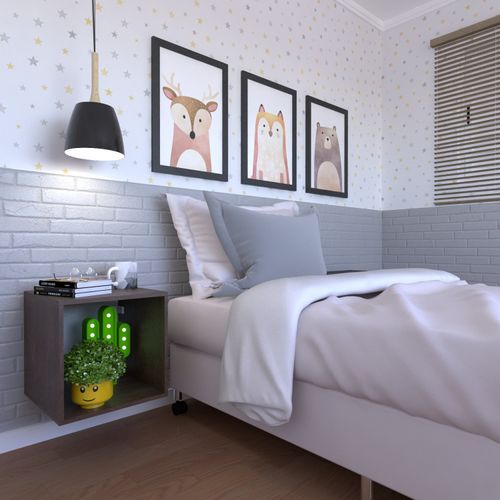 Nicho para Quarto Infantil 40cm Ameixa Negra