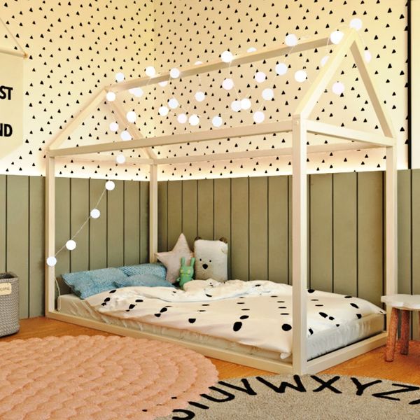 Cama Casinha Liberdade Branco Acetinado