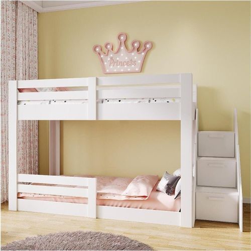 Beliche Montessoriano Star Plus com Grade e Escada Casatema Branco