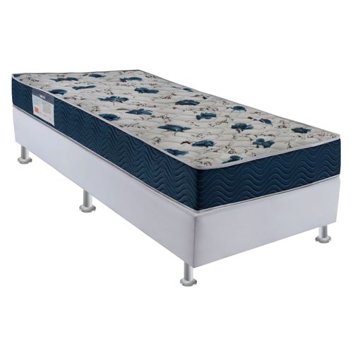 Colchão Solteiro Ortobom D28 ISO 60 88x188x18 Branco/Azul Azul/Branco