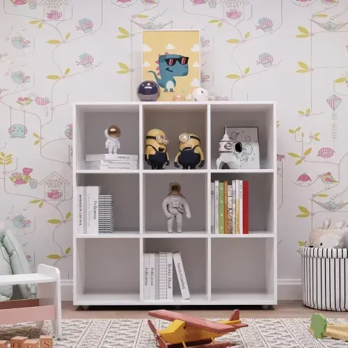 Nicho Organizador Infantil 9 Compartimentos Branco
