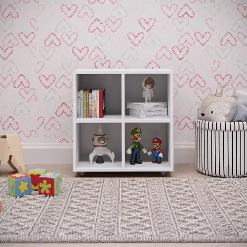 Nicho Organizador Infantil com 4 Compartimentos Branco