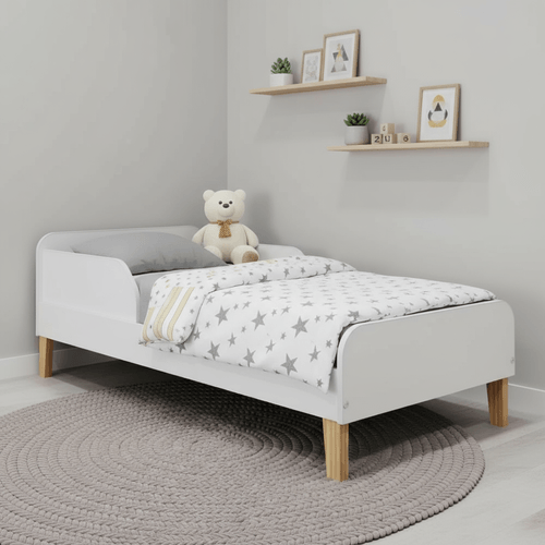 Cama Infantil Solteiro Montessori Movelbras Branco
