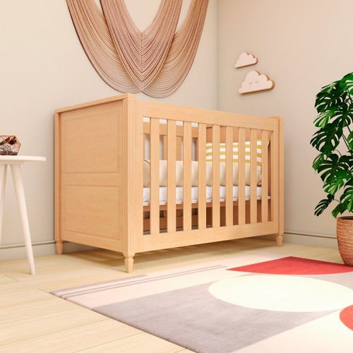 Berço Americano em Eucalipto Grade Fixa Tudor Eucalipto