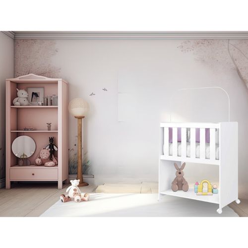 Mini Berço 2 em 1 - 85x96,5cm Bianca Branco