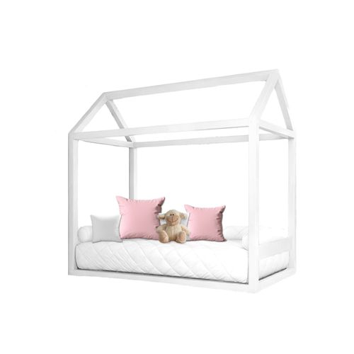 Cama Casinha Montessoriana Infantil Amalfi Branco