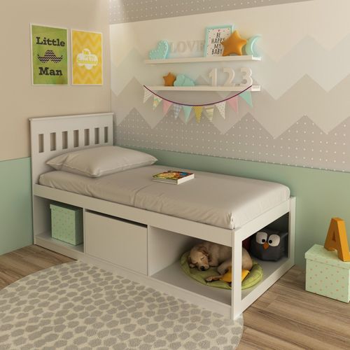Cama Infantil/juvenil Pet Friendly Branco