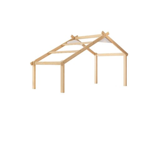 Telhado Para Cama Infantil V Prime House Casatema Branco/Natural