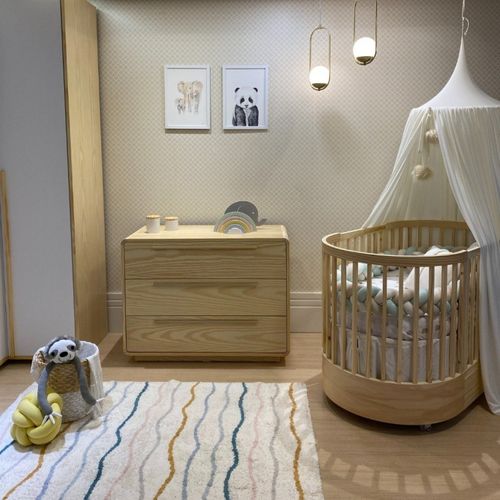 Cômoda para Quarto Infantil 3 Gavetas Wave Nature