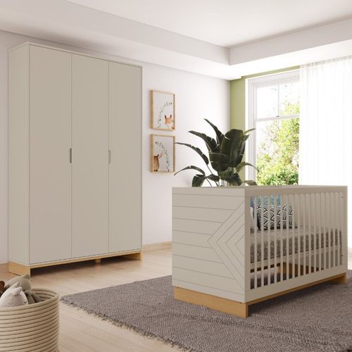 Guarda-roupa Infantil 3 Portas Cubo Areia