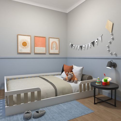 Cama Infantil Montessoriana Casal Sol Yescasa Branco/Geneve