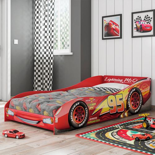 Cama Infantil New Carros Disney Plus Vermelho