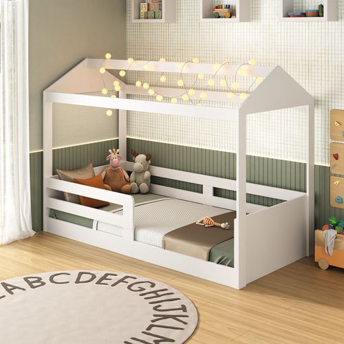 Cama Casinha Infantil Montessoriana 8320 Branco Branco