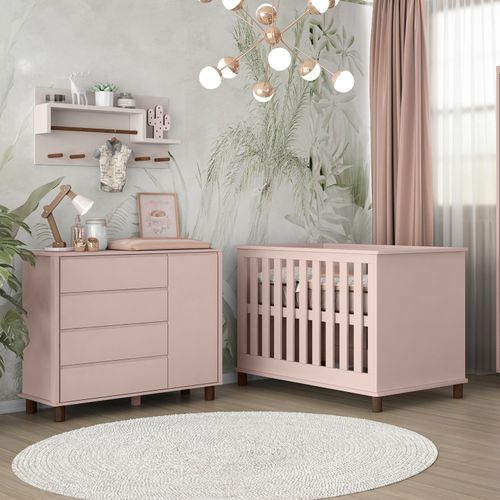 Cômoda Infantil 4 Gavetas e 1 Porta Atenna Azul Petróleo