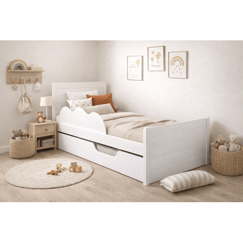Bicama Infantil com Proteção Elza Branco Branco