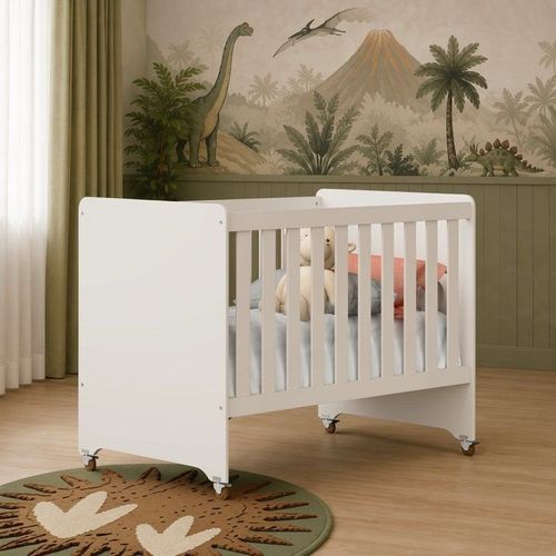 Berço 4 em 1 Estilo Clássico Evolution Branco Fosco