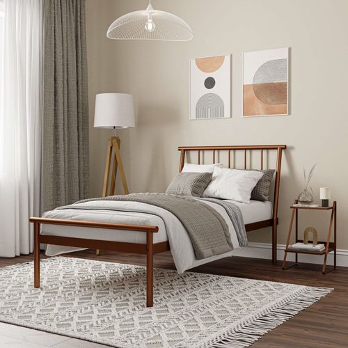 Cama Solteiro em Aço Begônia CabeCasa MadeiraOriginals Cobre