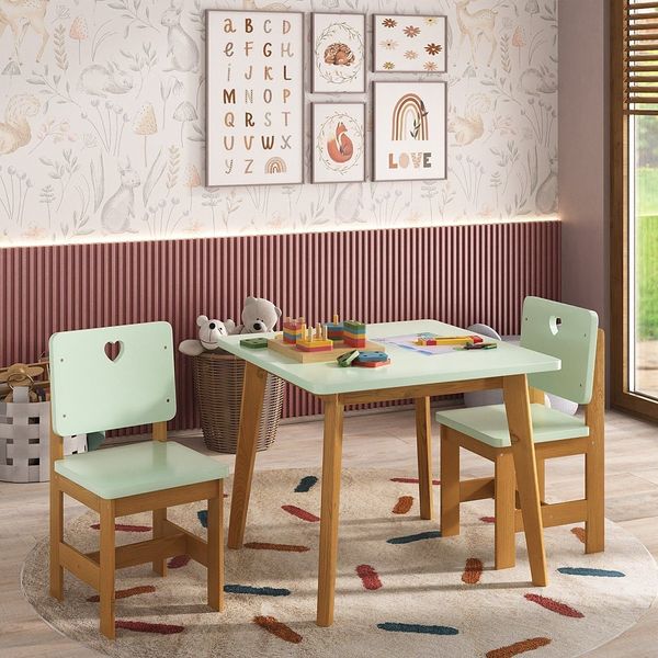 Mesa Infantil em Madeira Maciça Sofia