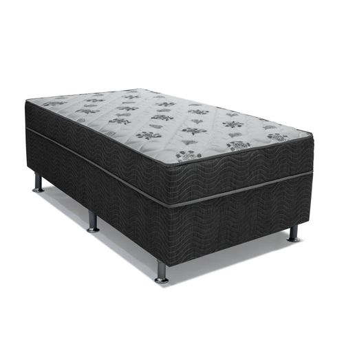 Cama Conjugada Solteiro Dream Spring Ortobom 88x188x43cm Cinza Cinza
