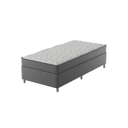 Cama Box Solteiro D28 Of 0,96x203x0,42 Montreal Yescasa Cinza/Branco