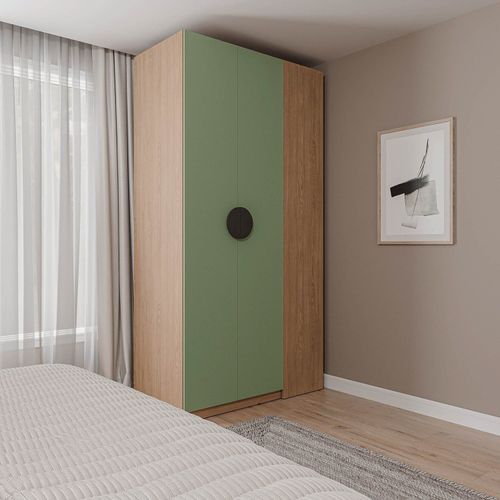Guarda-roupa Modulado Joy Canto CabeCasa MadeiraOriginals Verde