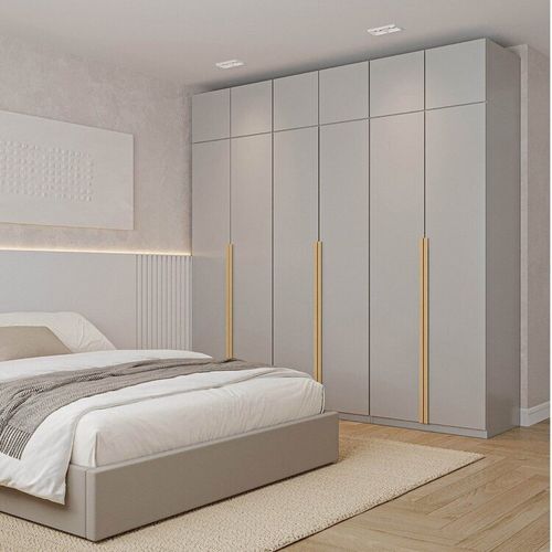 Guarda-roupa Modulado 6 Peças 12 Portas Jade CabeCasa MadeiraOriginals Cinza Urbano