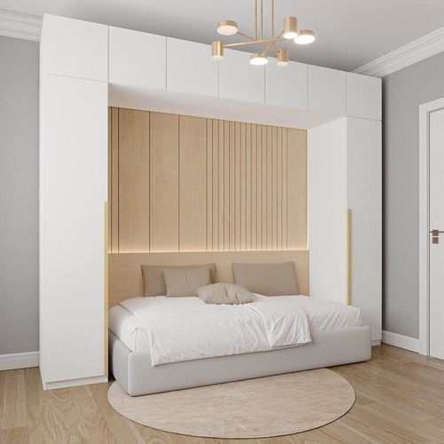 Guarda-roupa Modulado 6 Peças 9 Portas Jade CabeCasa MadeiraOriginals Branco Fosco