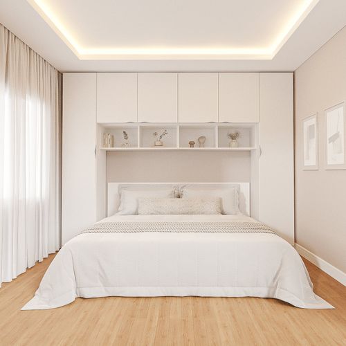 Guarda-Roupa Modulado 6 Portas 6 Peças Hera CabeCasa MadeiraOriginals Algodão/Cinza