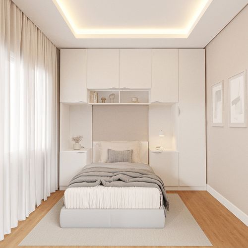 Guarda-Roupa Modulado 7 Portas 5 Peças Hera CabeCasa MadeiraOriginals Algodão/Cinza