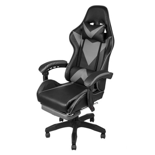Cadeira Gamer para Escritório Reclinável com Almofadas Lombar e Pescoço Preta Hawker OR Design Preta
