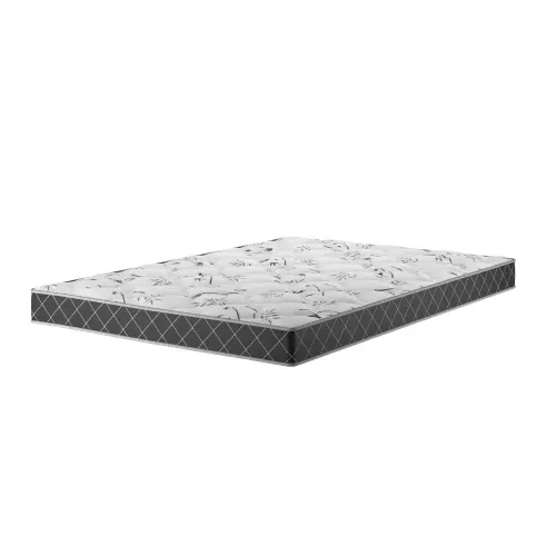 Colchão Espuma Casal D23 14cm 1,88m 1,38m Double Face Mobi Xadrez Viero Xadrez Preto